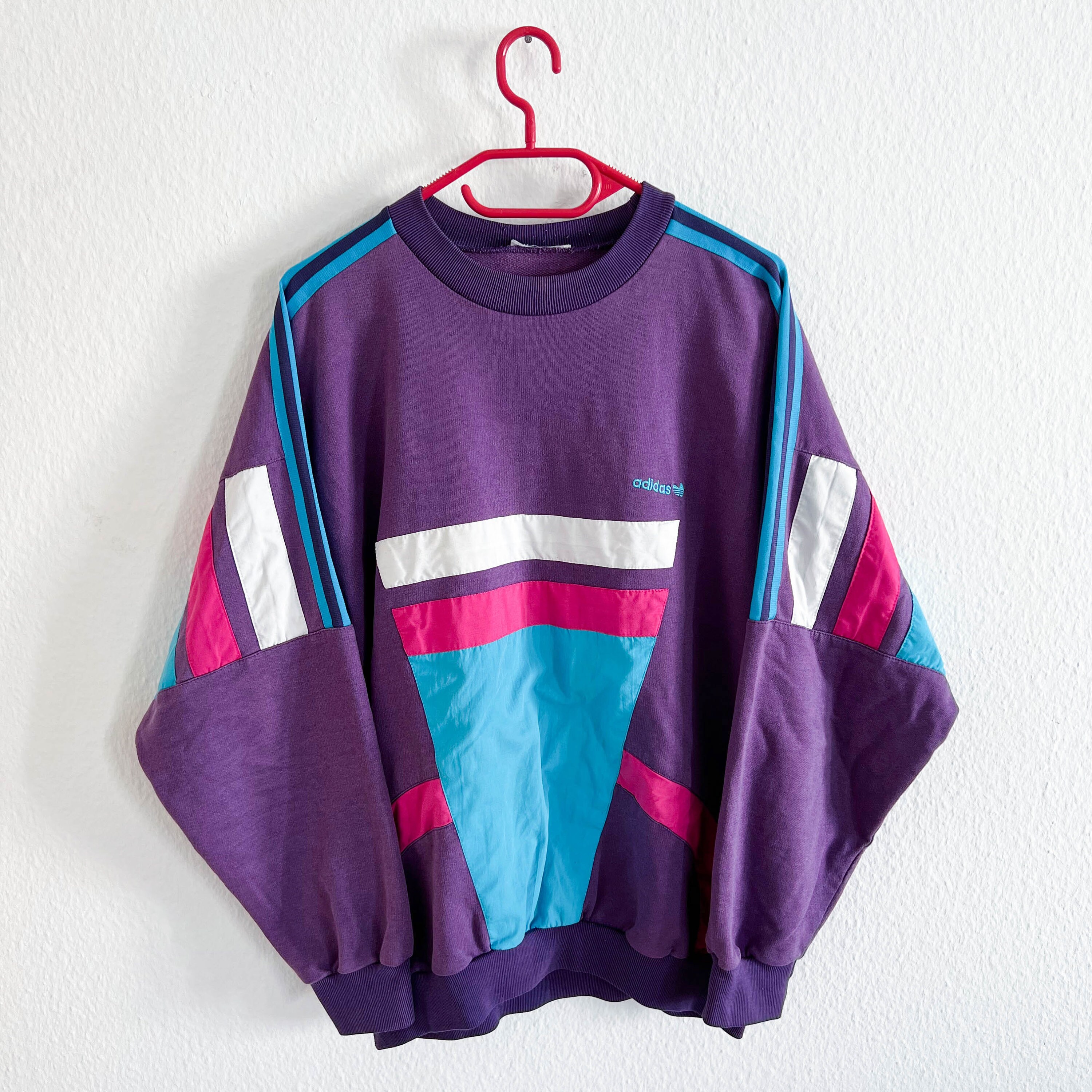 Tecnología mago Objetado TALLA M-L Suéter Adidas Pullover Vintage Retro 80s 90s - Etsy España