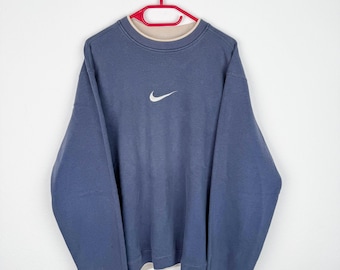 faded blue nike sweatshirt