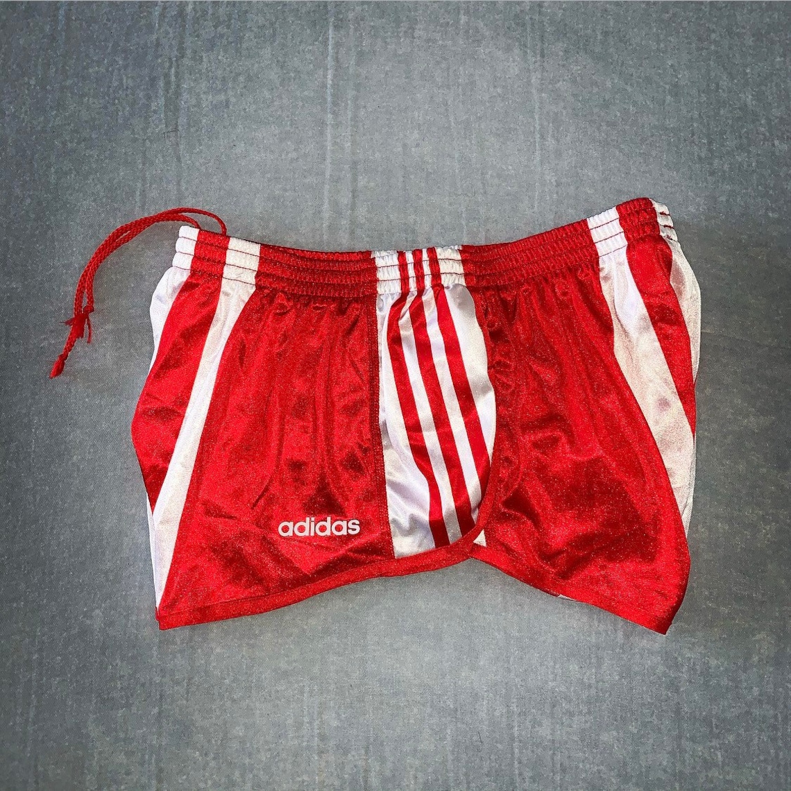 SIZE M Vintage Adidas Nylon Shiny Short Shorts Retro Racer Etsy