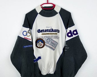 SIZE M Adidas Olympia Sweater Garmisch Partenkirchen Vintage Retro 80s 90s Best Classic