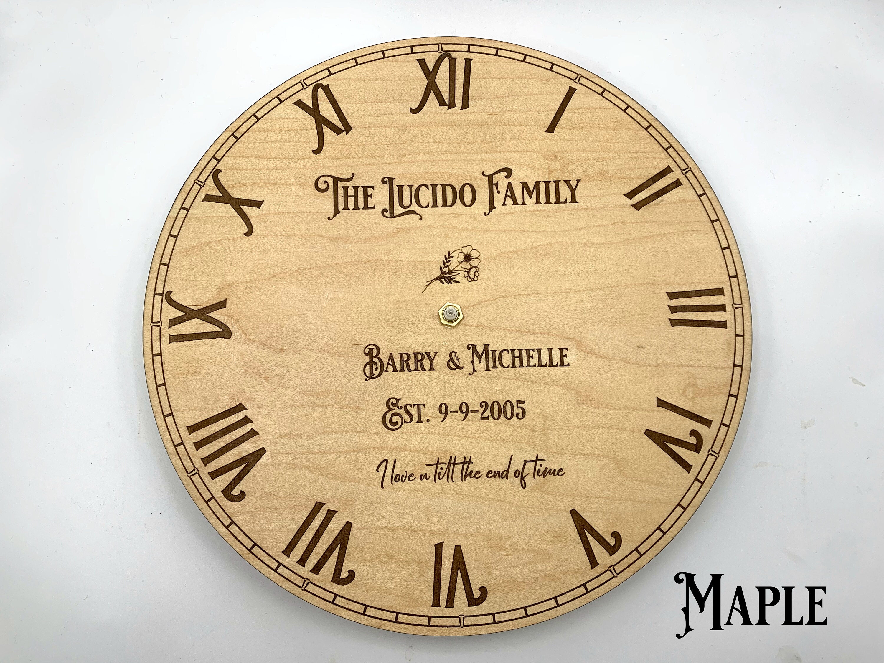 PERSONALIZED Engraved Clock Wedding Gift Anniversary Furniture Etsy UK