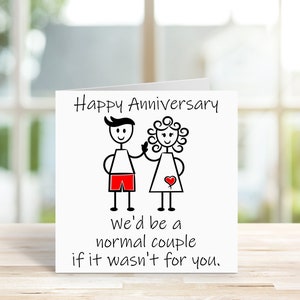 Funny Anniversary Card , Happy Anniversary, Card For Wife, Card for Husband , Anniversary Humour, Novelty Anniversary.