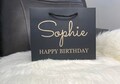 NEXT DAY DISPATCH - Personalised Birthday Luxury Gift Bag- Fast Track-Quick post Bags, Bottle Bag, Weddings, Christmas, Baby Shower,