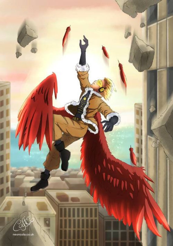 Takami Keigo Hawks MHA A4 Print | Etsy