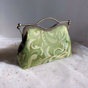 Green Handbag, Shoulder Bag, Evening Bag, green wedding bag image 1