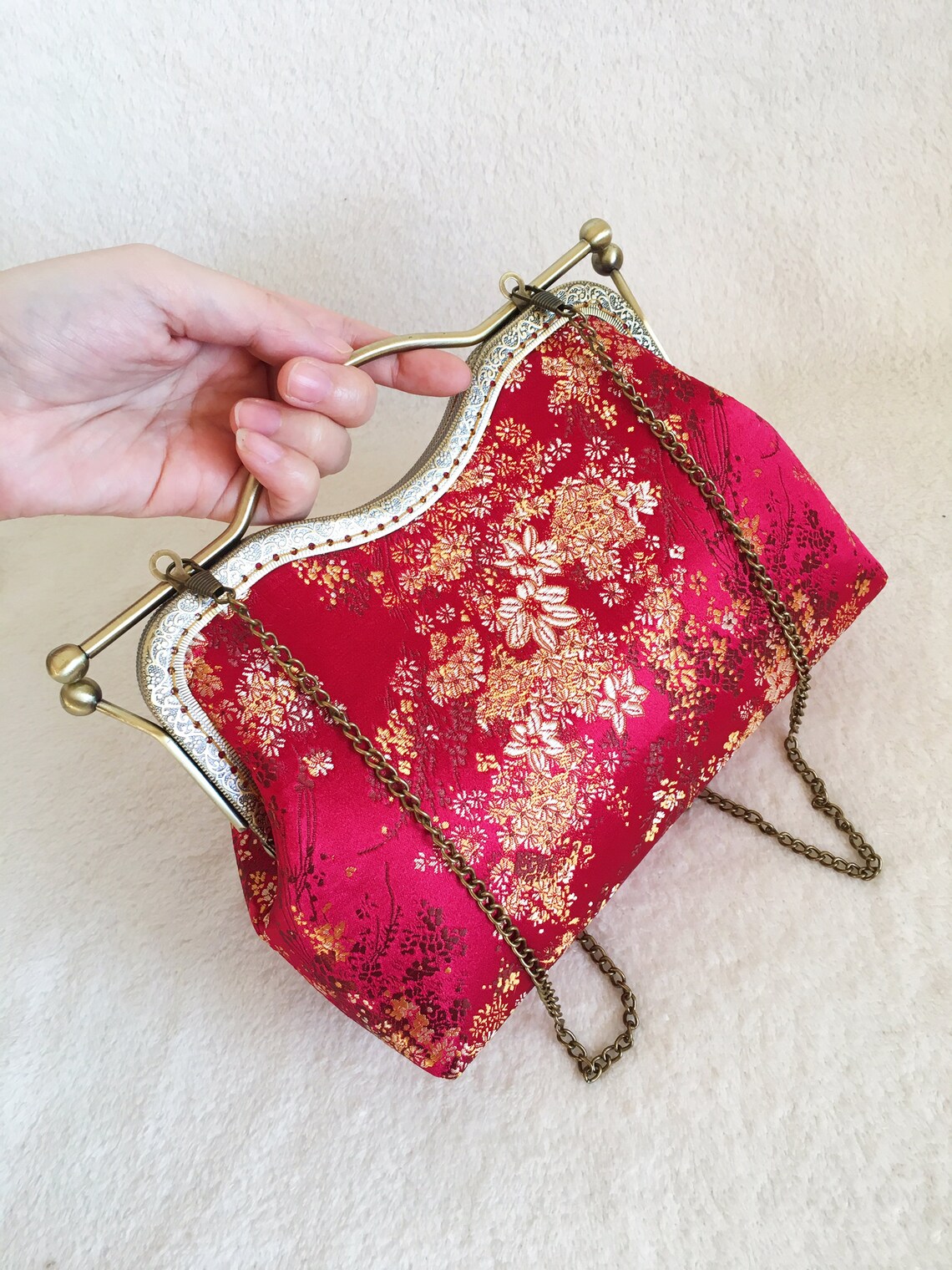 Pink Crossbody Bag Silk Bag Silk Evening Bagvintage Style Etsy UK