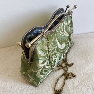 Green Handbag, Shoulder Bag, Evening Bag, green wedding bag image 5