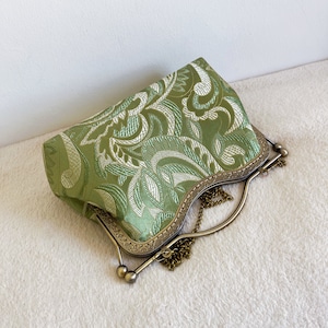 Green Handbag, Shoulder Bag, Evening Bag, green wedding bag image 6