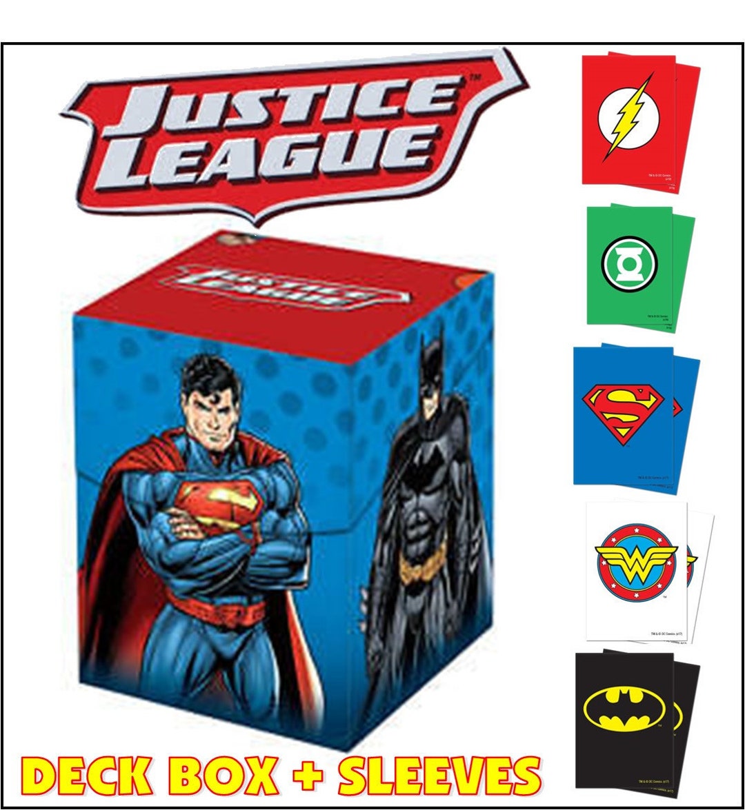 DC Comics Official Justice League Card Game Supplies Deck Box Etsy