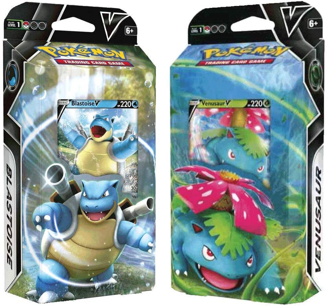 Pokemon Trading Card Game V Battle Decks Blastoise & Etsy