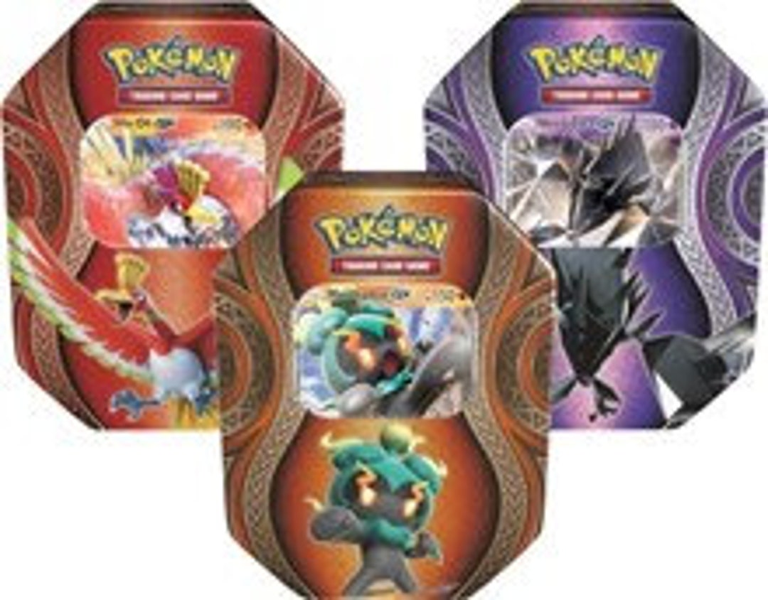 Pokémon TCG Mysterious Powers Tin Ho-Oh GX/Necrozma GX/Marshadow GX Lot - US