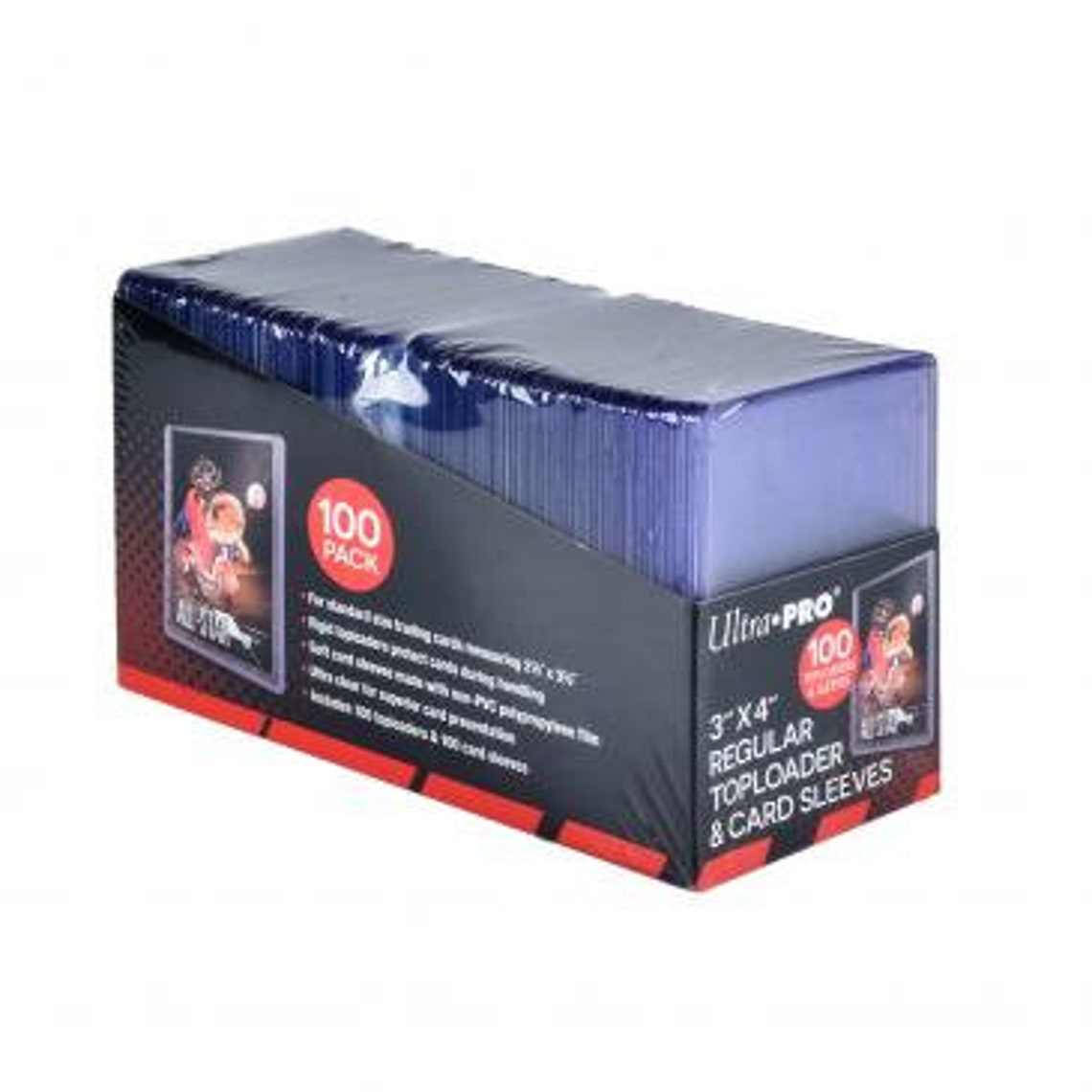 ProSafe 3x4 Regular Toploaders 35pt Combo Pack – 1000 Toploaders With Card Sleeves