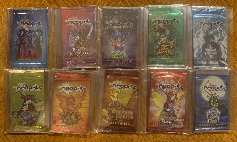 Neopets Unopened TCG Booster Packs for the Trading Card Game - Etsy