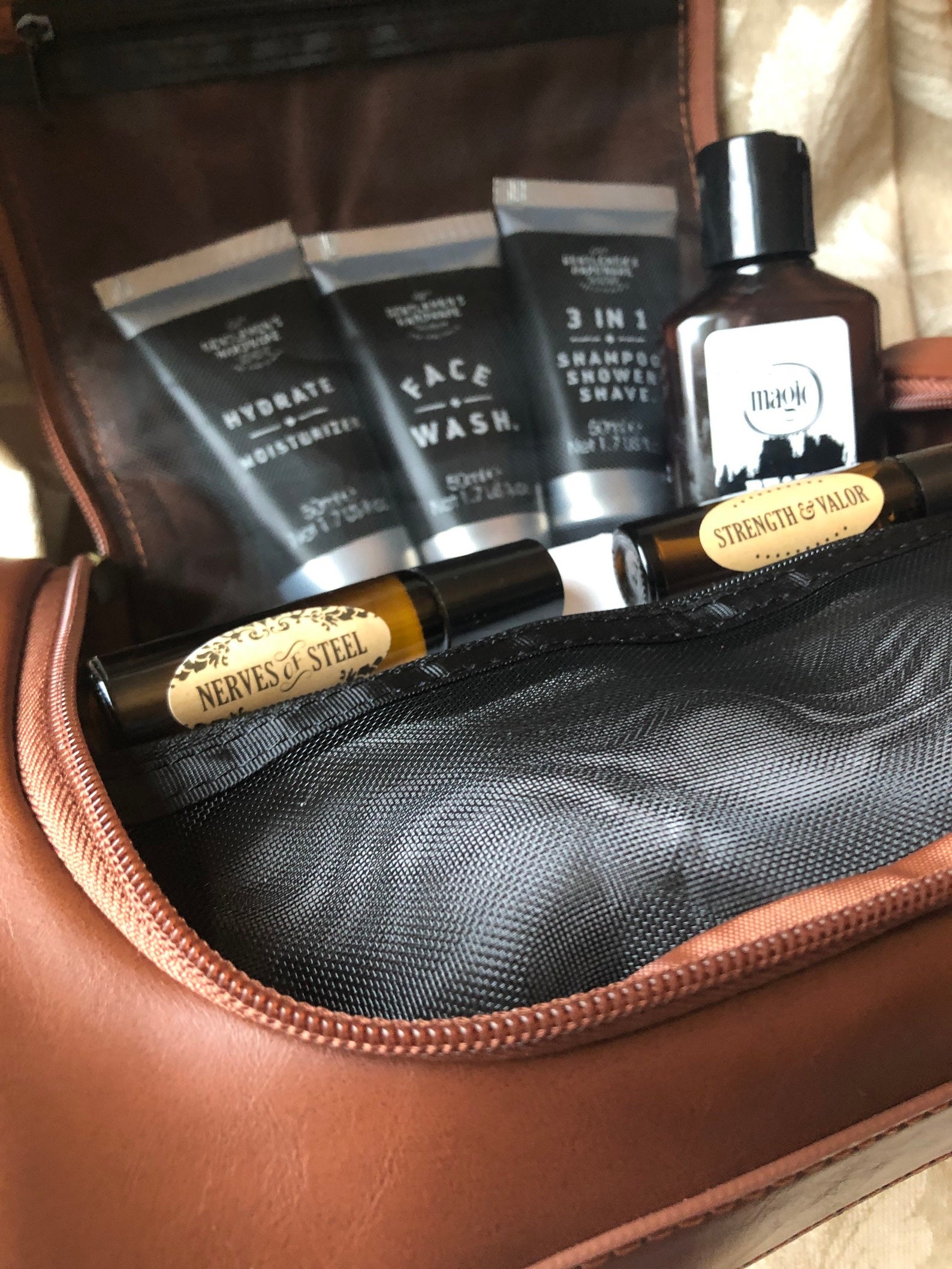 Mens Self Care Kit for A Clean Getaway His Spa Bag. FREE Etsy