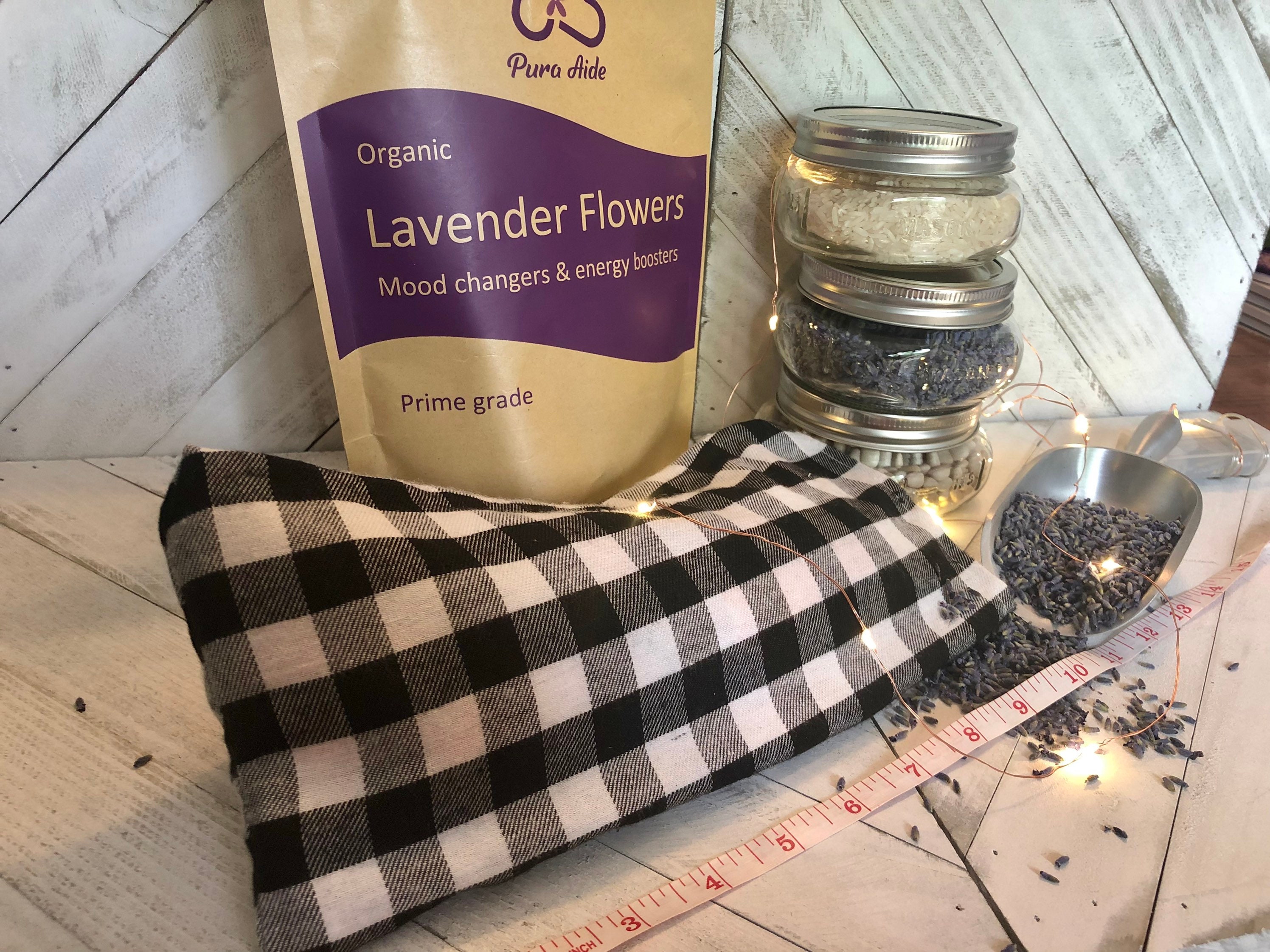 Aromatherapy Lavender Weighted Face Mask or neck pillow, microwave or