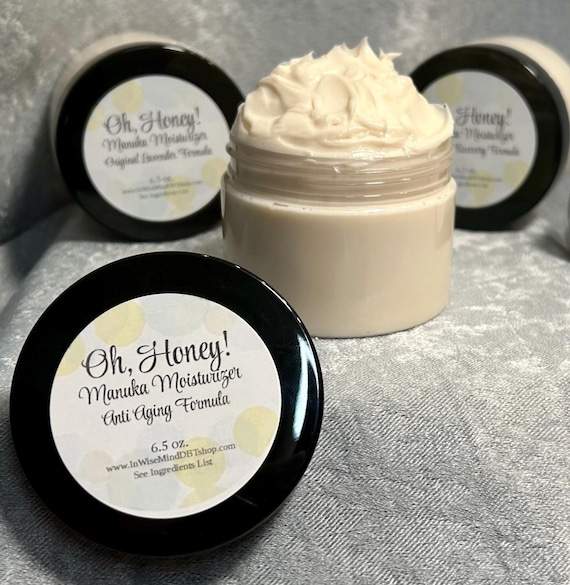 Oh, Honey! Manuka Honey Therapeutic moisturizer and skin resurfacing cream Lavender Essential Oil, Shea, Cocoa Butter,Vit E., Various styles