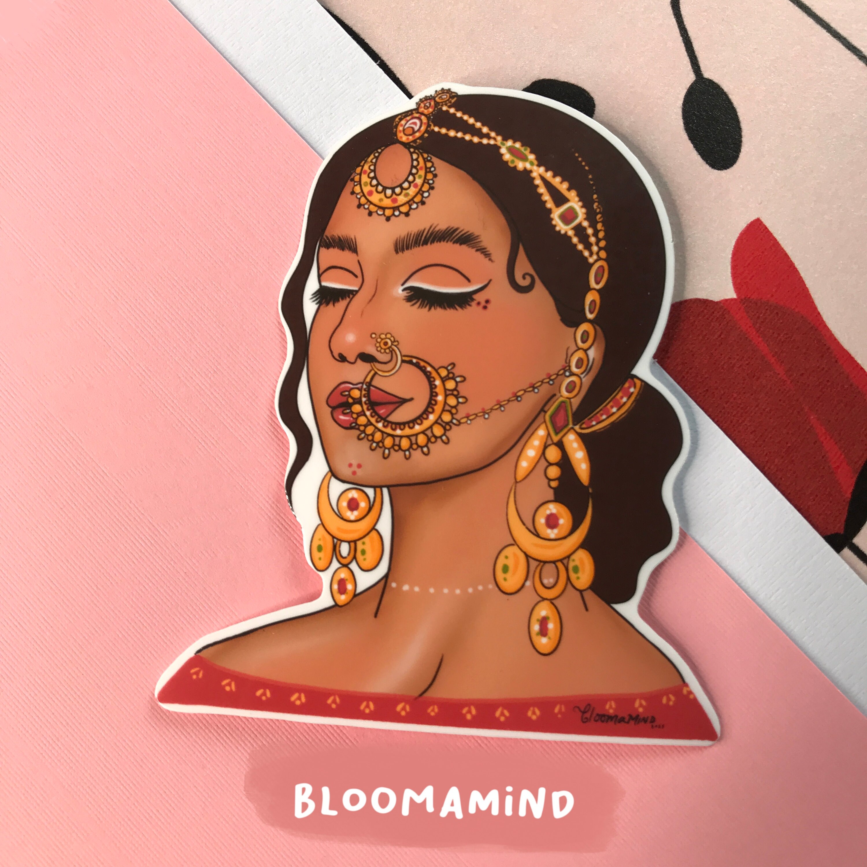 Sticker Waterproof Desi Baddie sticker Brown girl Sticker Etsy