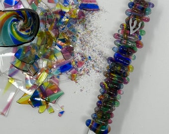 Custom Mezuzah made with your  Wedding Glass Shards, Jewish Wedding, Jewish Wedding Gift, Wedding Glass Mezuzah