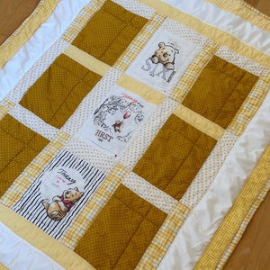 Winnie the Pooh Quilt Baby Blanket Crib Size Free Ship