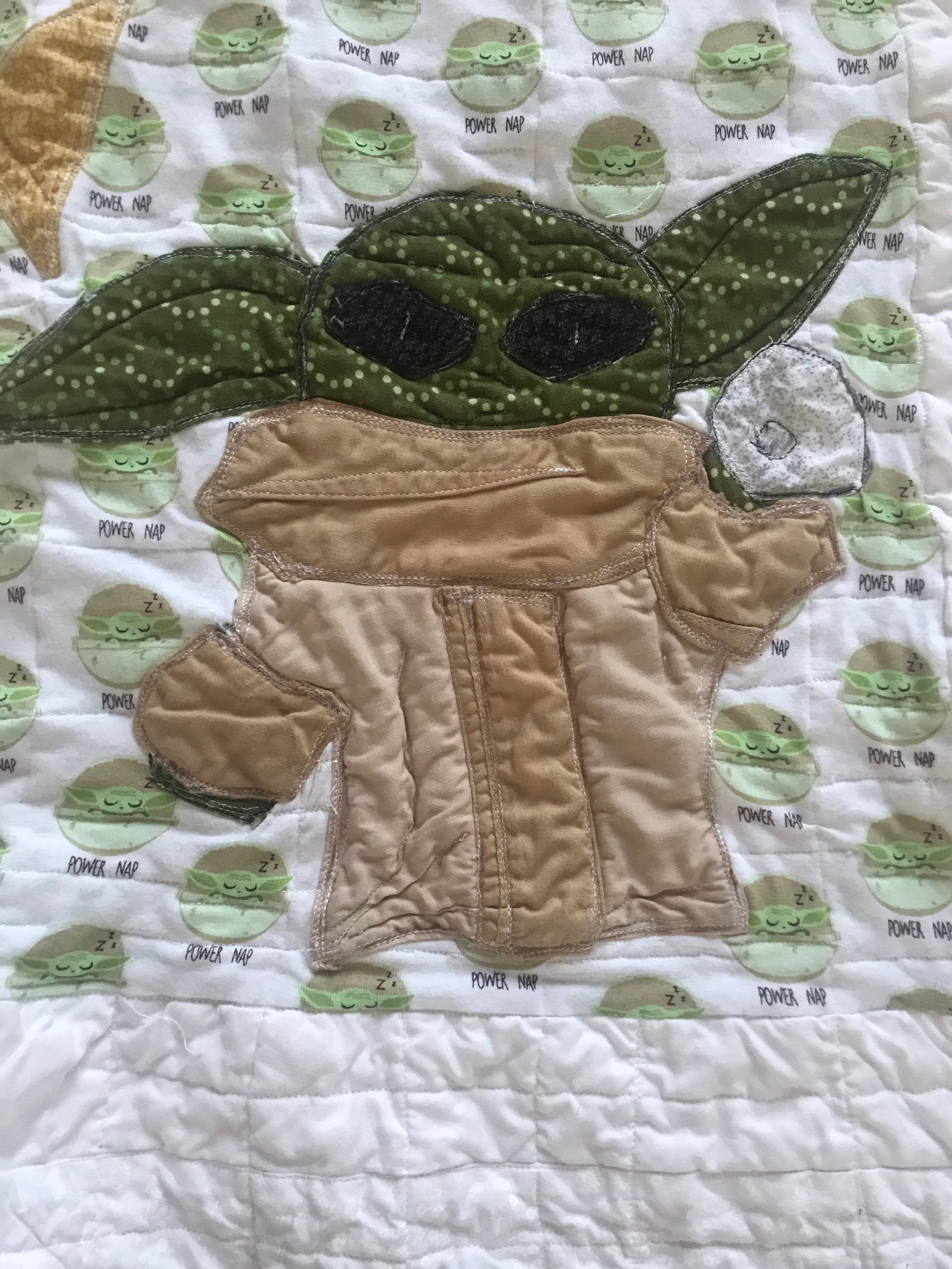 Quilt Patchwork Blanket Throw Baby Yoda Mandalorian Star Wars Etsy