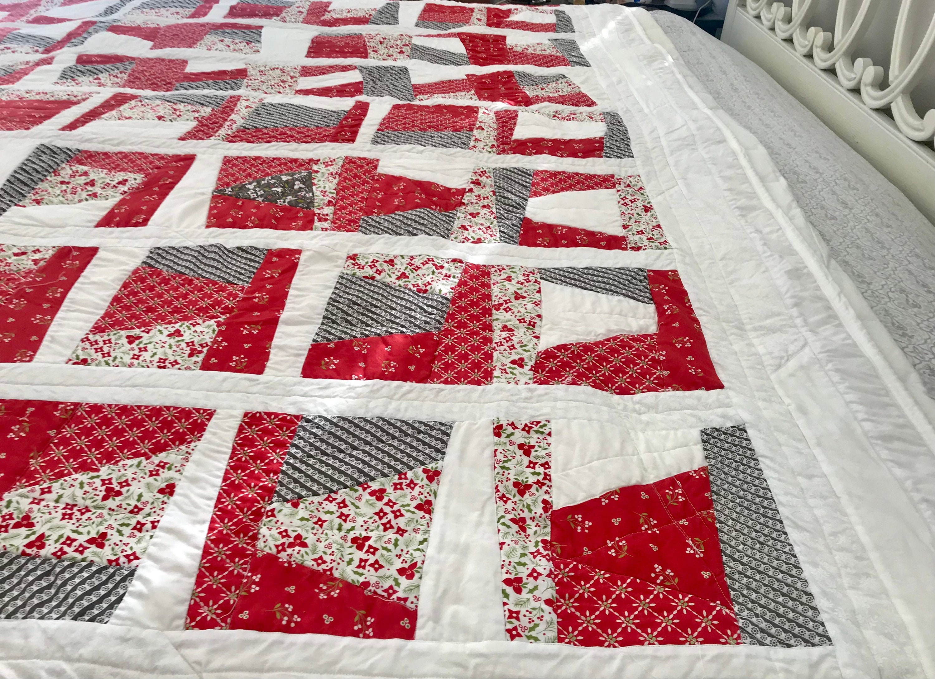 Queen Size Quilt Patchwork 96 x 84 inches Handmade New Etsy