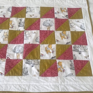 Baby Blanket Quilt Winnie the Pooh and Friends Disney New