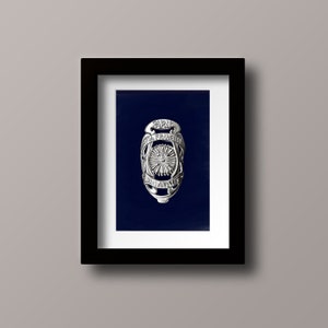 Vintage Societe La Francaise Diamant, A4/A3 Giclee print of original illustration by Pasche Design