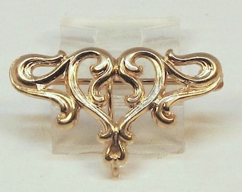 Antique 14Kt Yellow Gold Watch Pin Art-Nouveau (953)