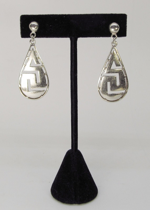 Sterling Openwork hanging earrings (E)