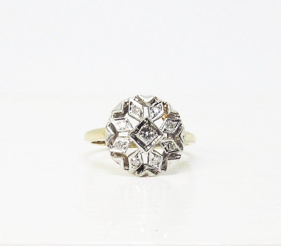 Diamond Ring, Cluster, Openwork (1049) - image 3