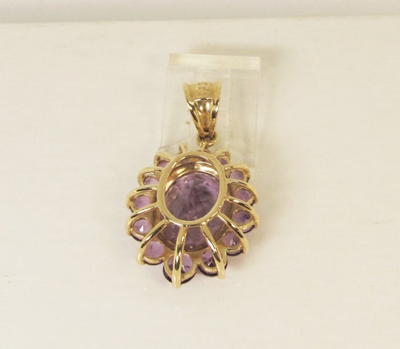 Amethyst and 14Kt Gold Pendant (1002) - image 4