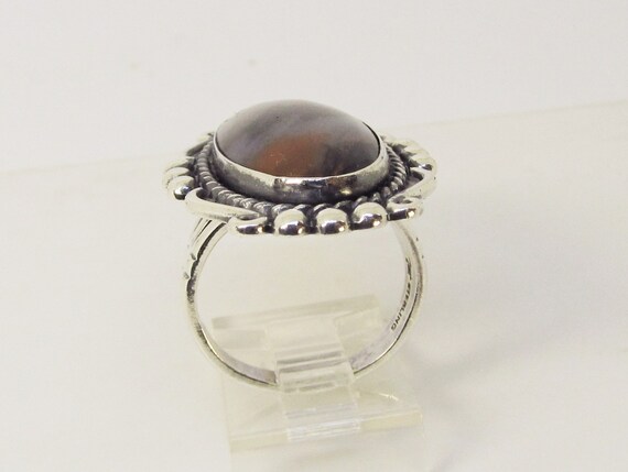 Sterling Silver an Agate Ring (E) - image 5