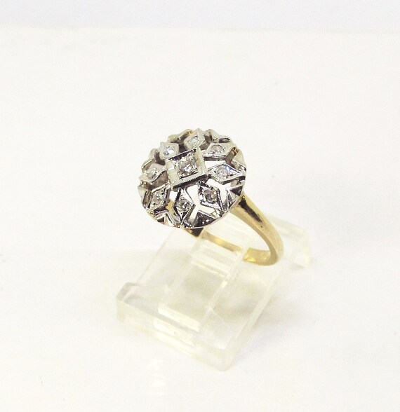 Diamond Ring, Cluster, Openwork (1049) - image 2