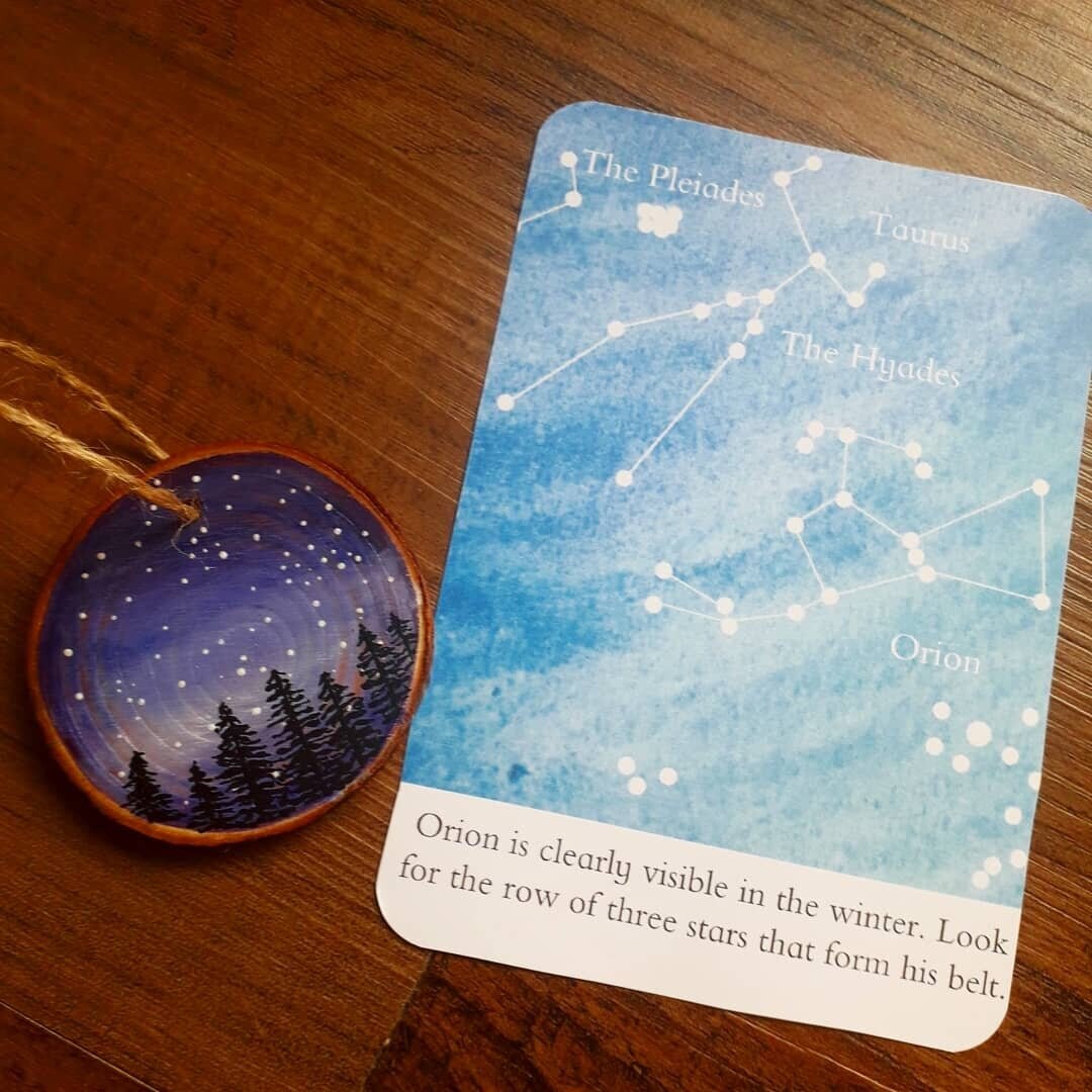 Winter Stargazing Cards PDF - Etsy