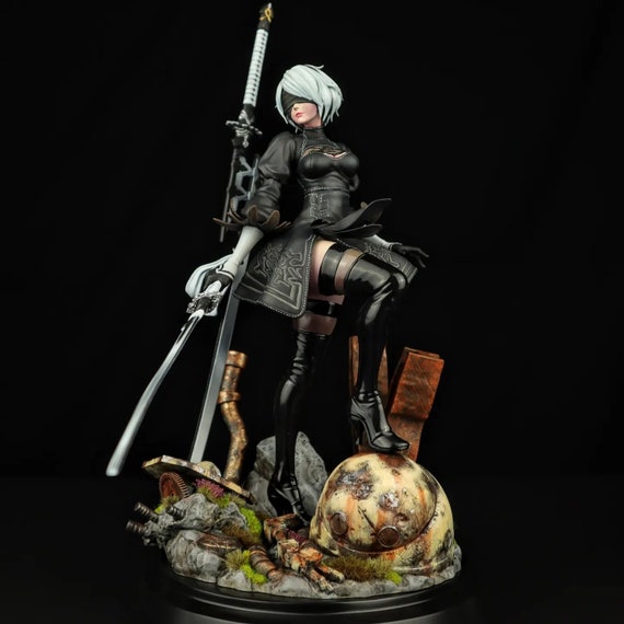 NIER Automata 2B | NSFW 3D Printed | Fun Art | Unpainted | Version |  Figurine