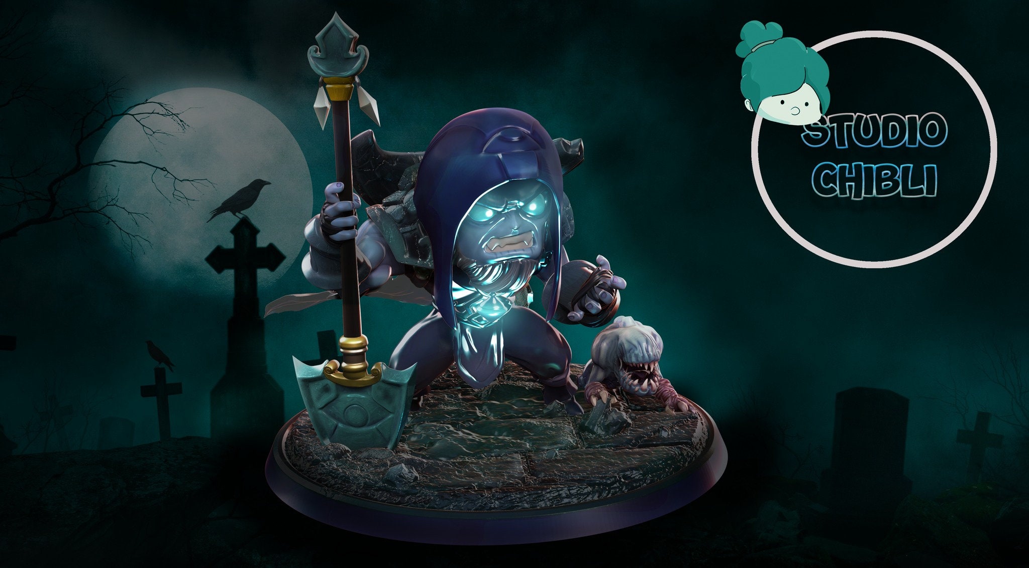 Yorick 3D Chibi Fan Art League of Legends Physical Figure - Etsy