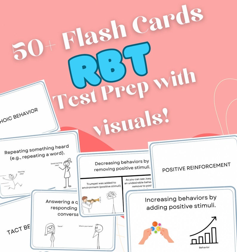 RBT Flash Cards With Visuals and Examples Test Exam Prep Etsy Ireland