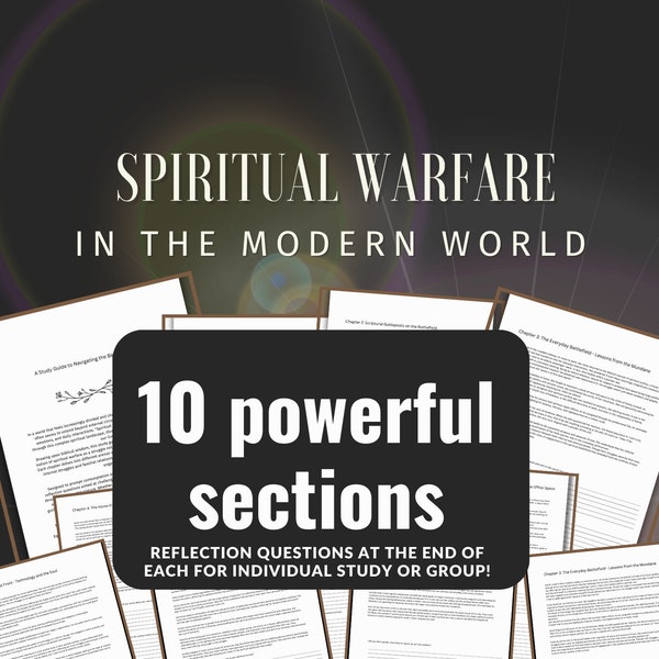 Spiritual Warfare Study Packet A Guided Journey Through Modern Struggles with Biblical Wisdom