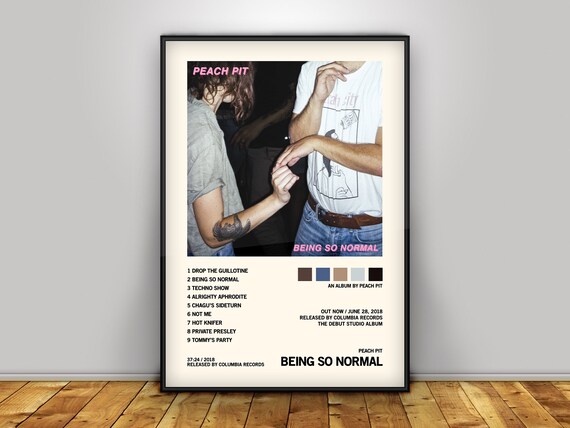 Peach Pit Being So Normal Album Cover Poster Poster Print Etsy Peach Pit Being So Normal Album Cover Poster Poster Print Etsy