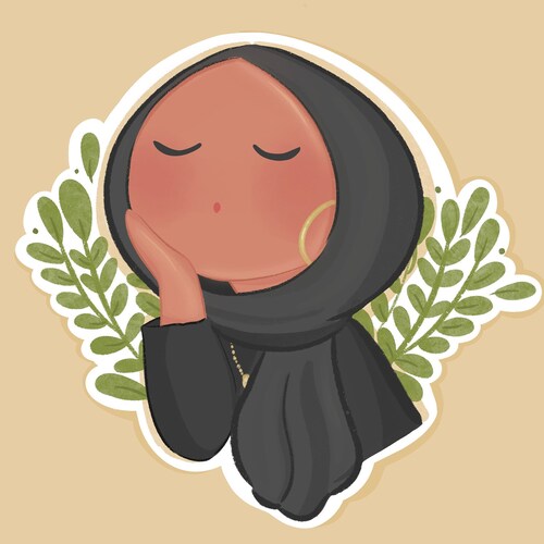 Cute Hijabi Stickers Idotdoodle Stickers Islamic Stickers - Etsy