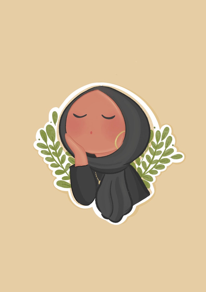 Cute Hijabi stickers idotdoodle stickers Islamic stickers | Etsy