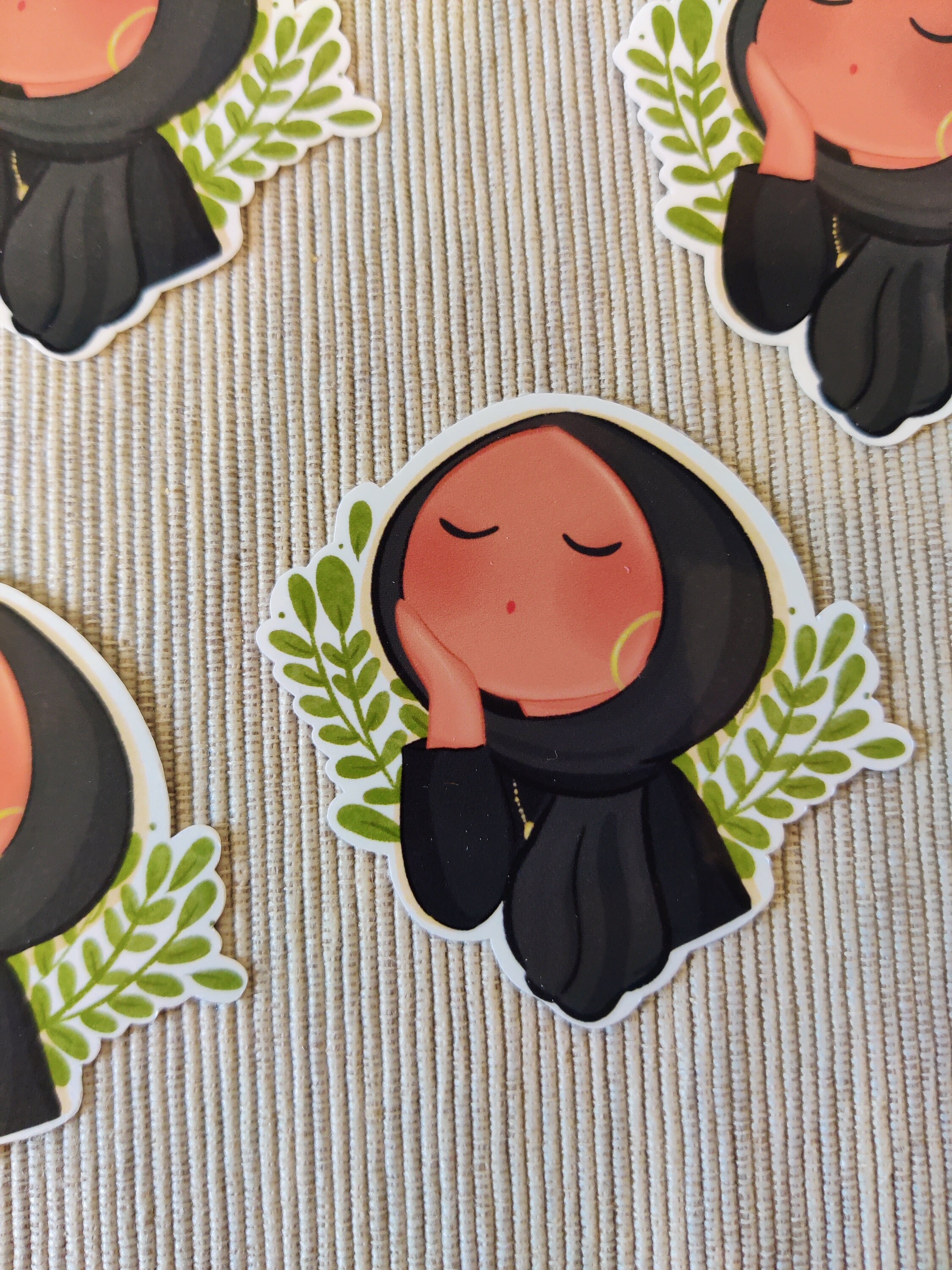 Cute Hijabi Stickers Idotdoodle Stickers Islamic Stickers | Etsy