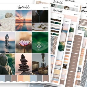 Adesivi per planner verticale per Erin Condren // Adesivi per planner settimanale Deluxe Photo "The Faith"