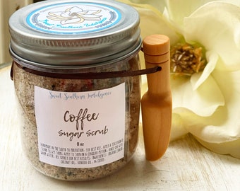 Coffee Sugar Scrub Coffee Beans Body Scrub Body Polish Self Care Gift Spa Gift Body Scrub Bulk Body Scrub Favor Body Scrub Wholesale