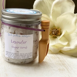 Lavender Sugar Scrub Lavender Body Scrub Body Polish Skin Care Spa Gift Mother&#39;s Day Gift Body Scrub Wholesale Body Scrub Bulk