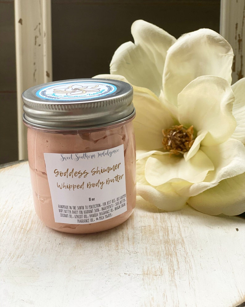Goddess Shimmer Body Butter Bronze Whipped Body Butter Moisturizer Skin