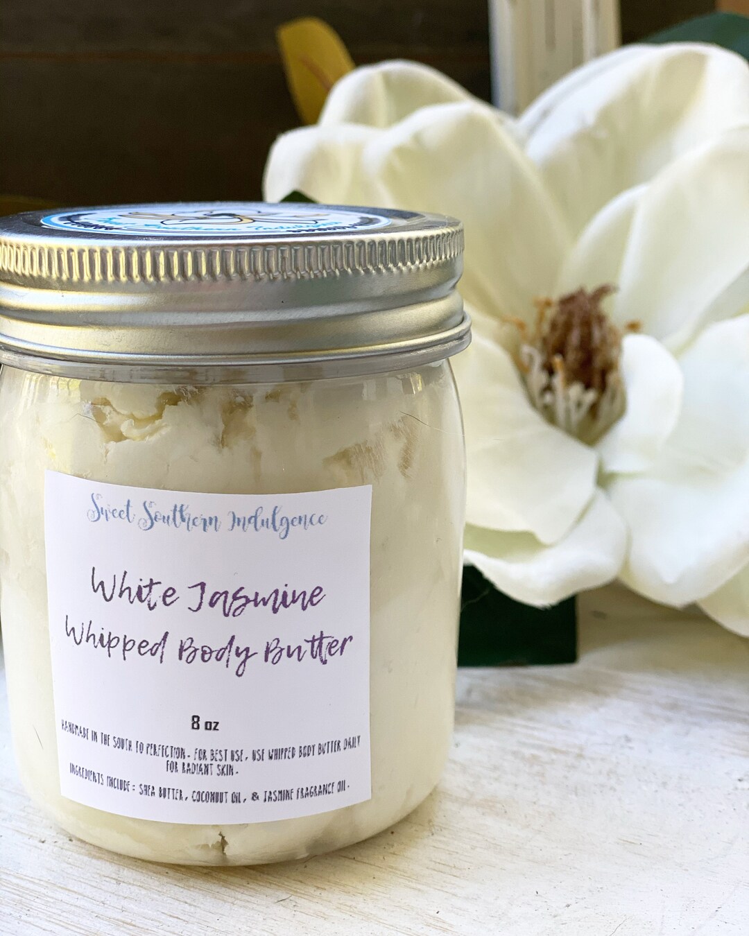 White Jasmine Body Butter Whipped Body Butter Body Butter Bulk Etsy