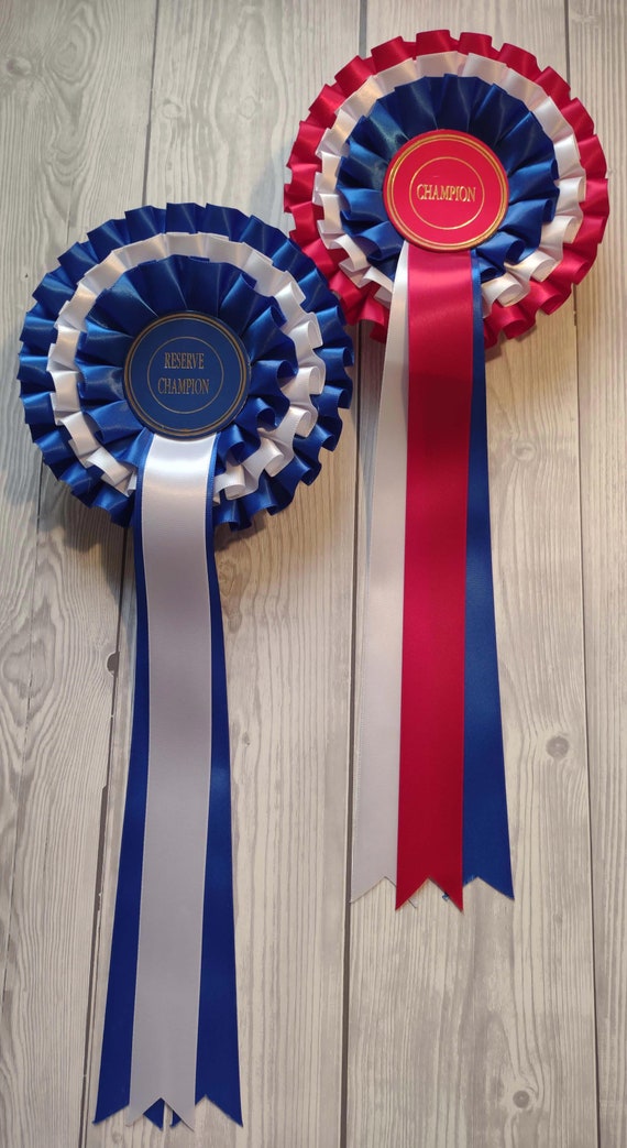 1st to 3rd Traditional Scrolled rosettes 2 Tier 