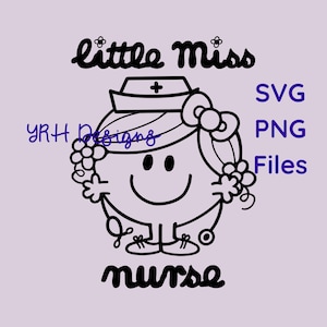 Little Miss Nurse SVG PNG digitale downloadbestanden