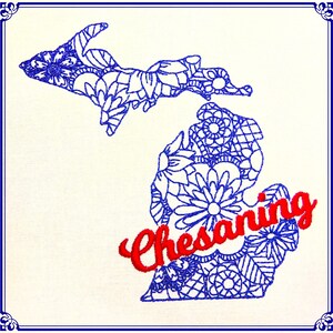 State-Map-Michigan-Chesaning-5x7-CR-CF-NLS (1 machineborduurontwerp)